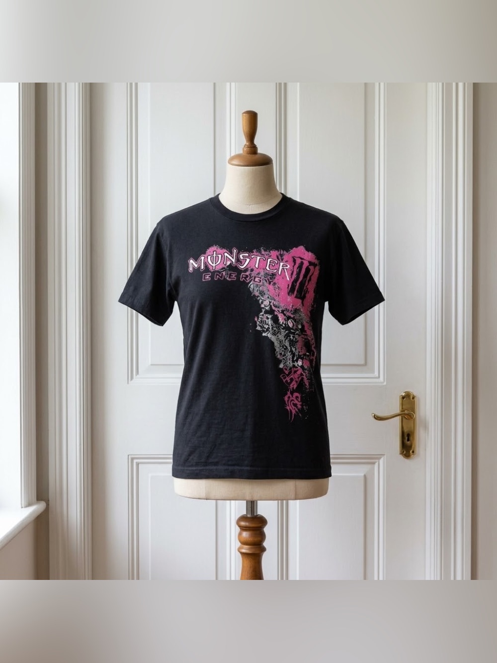 Monster Energy Emo Scene Grunge Black Pink Women Graphic Tee